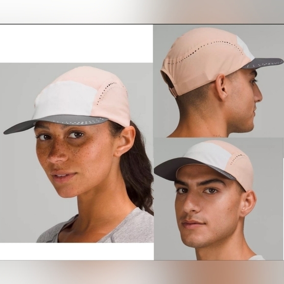 Lululemon Lightweight Crushable Run Hat Graphite Grey Pink Clay Seal Grey L / XL - Picture 1 of 16
